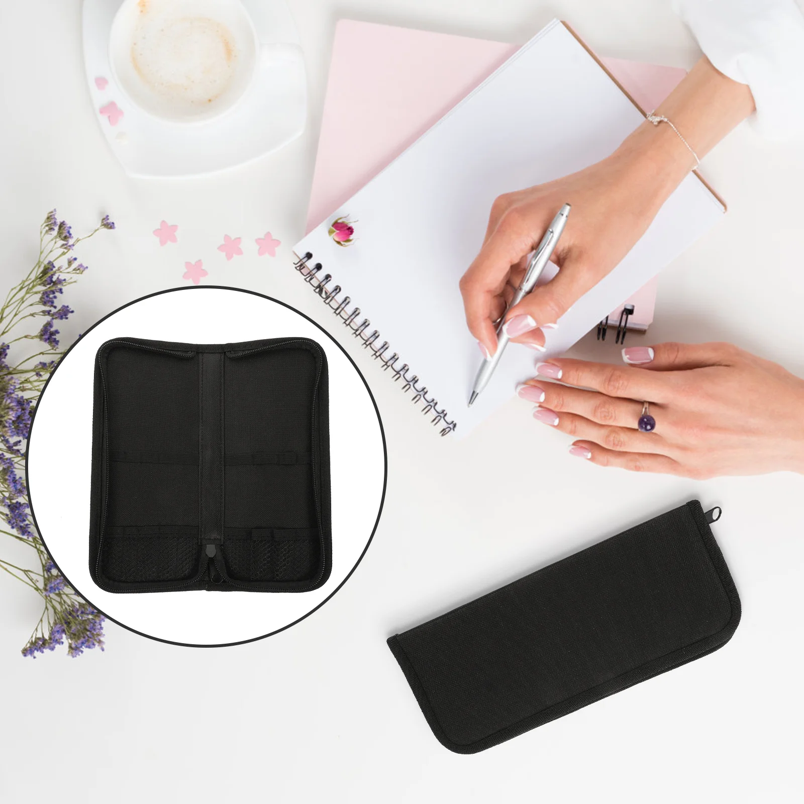 

Pencil Case Artist Pouch Slot Cases for Adults Paint Brush Holder Painting Bag Drawing Organizer Box Travel