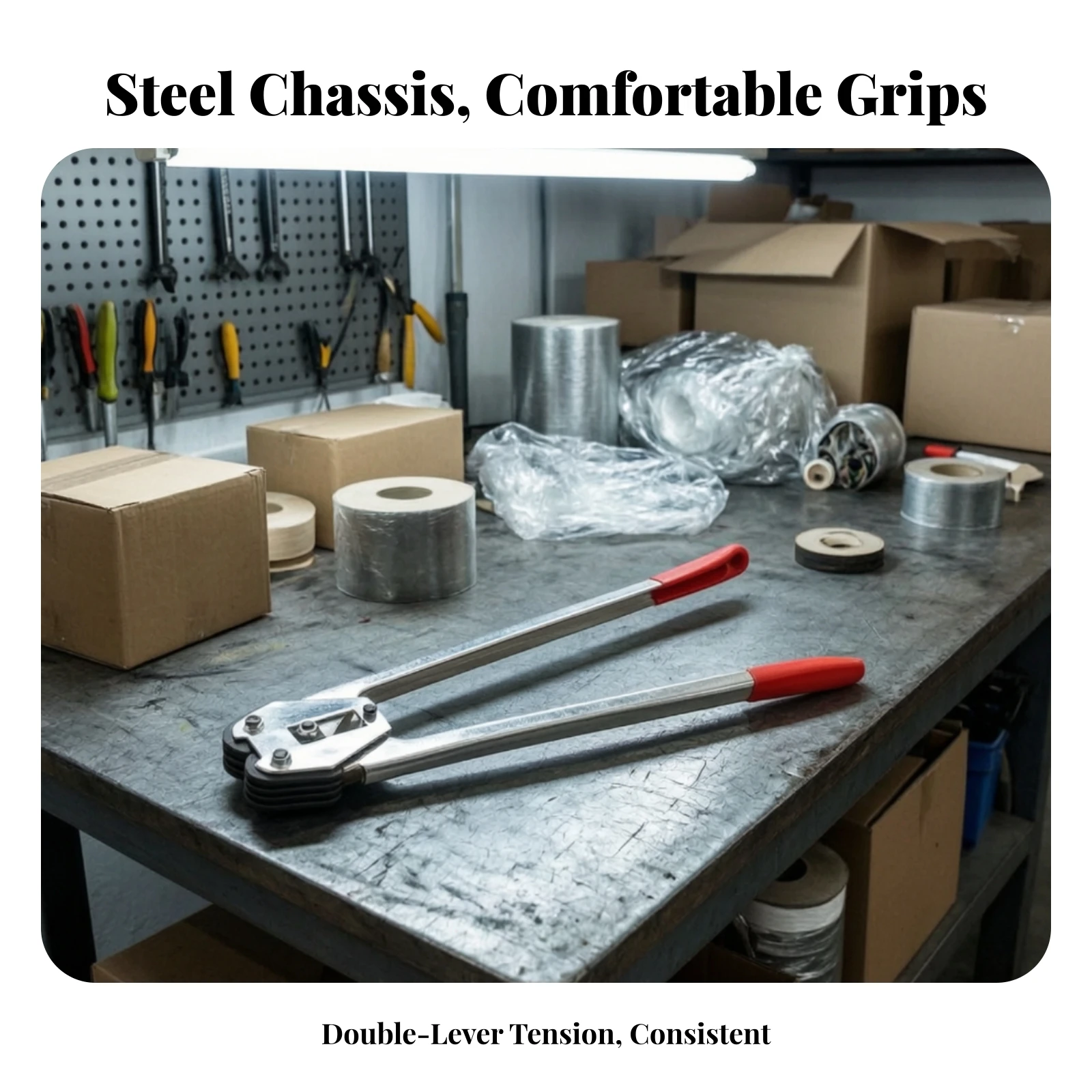 PET Plastic Strapping Tool Compact Manual Strapping Tool Lightweight Efficient for Packers, Packaging Stations view 4