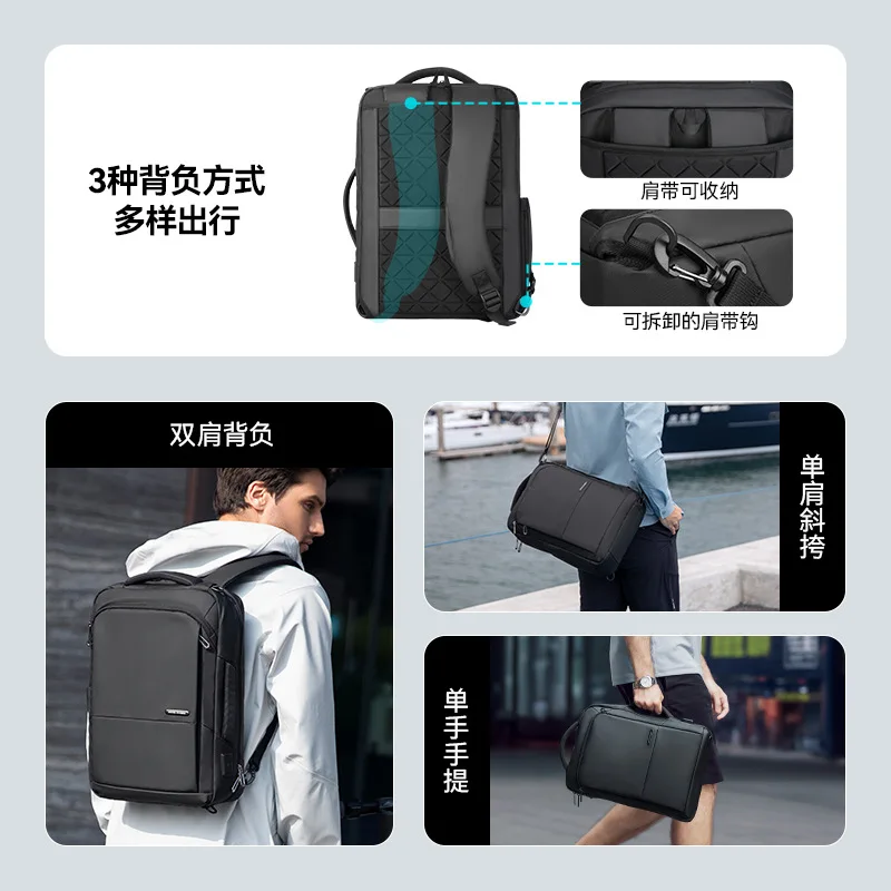 Business Backpack Upgrade Large Capacity 16 inch Backpack for Men's Business Travel Laptop Bag
