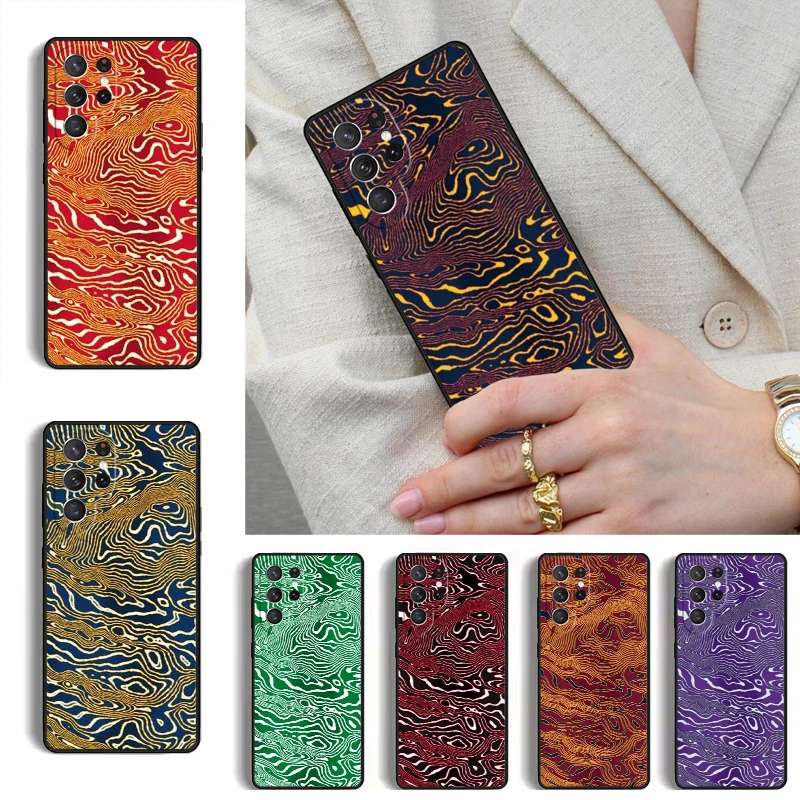 Damascus Camo Phone Case for Samsung Galaxy S26 S25 Ultra S24 S23 S22 S21 Plus Note 10 Bumper Cover