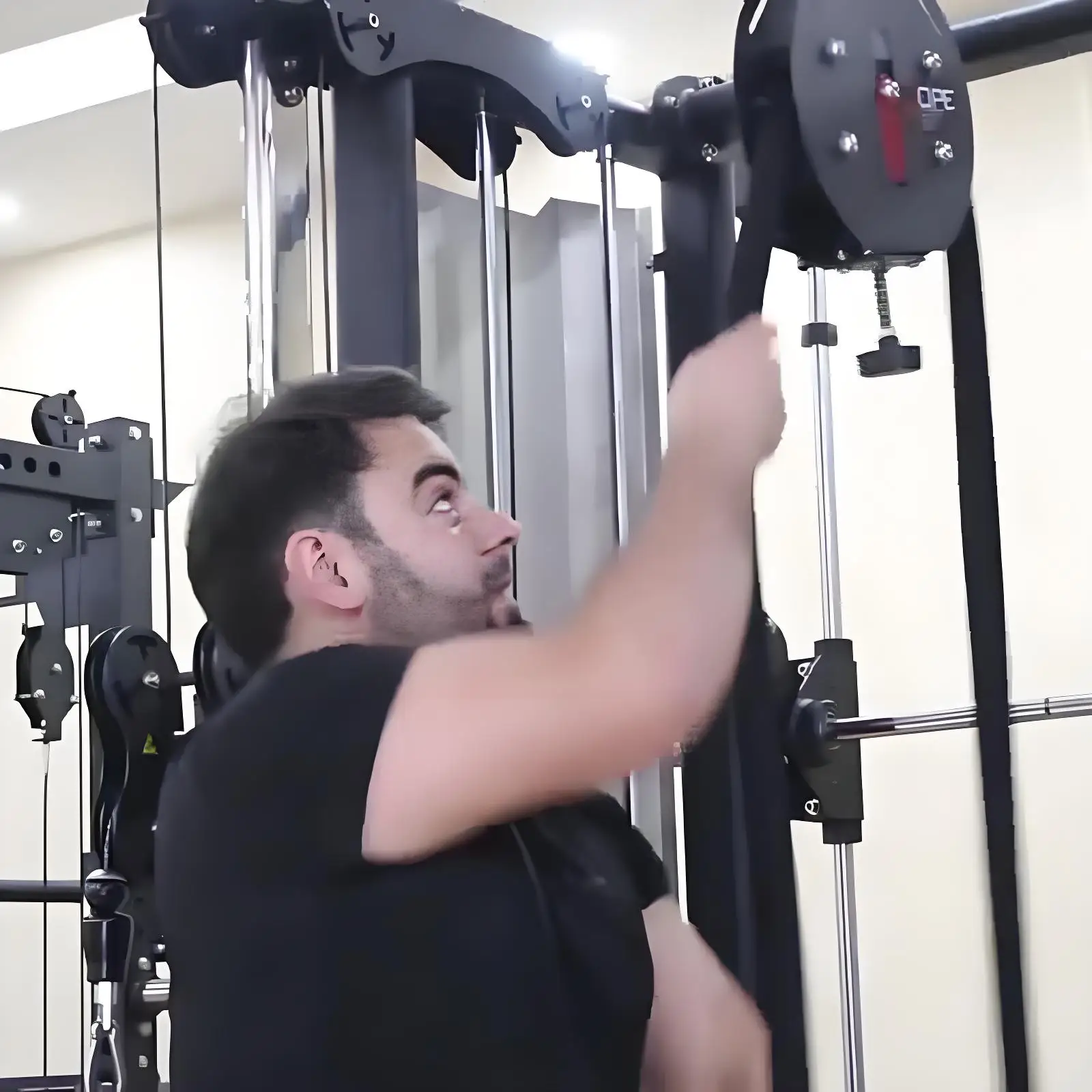 Home Gym Rotatively New Speed Adjustable Climbing Machine Rope Pulling Machine Endless Suspended Rope Trainer