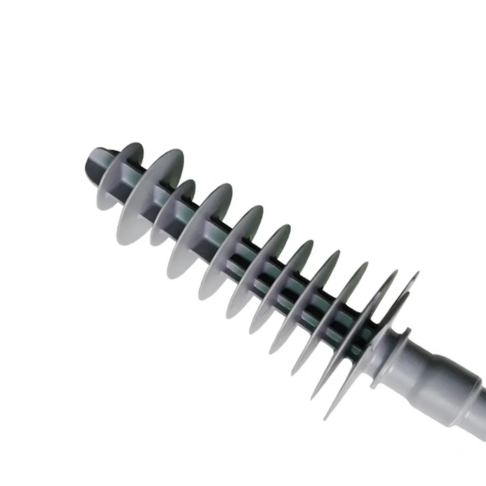 

Premium Flexible Swirl Head Toilet Plunger Piston Clog Remover Ergonomic Handle Hanging Hole Design for Siphon Toilets Drain