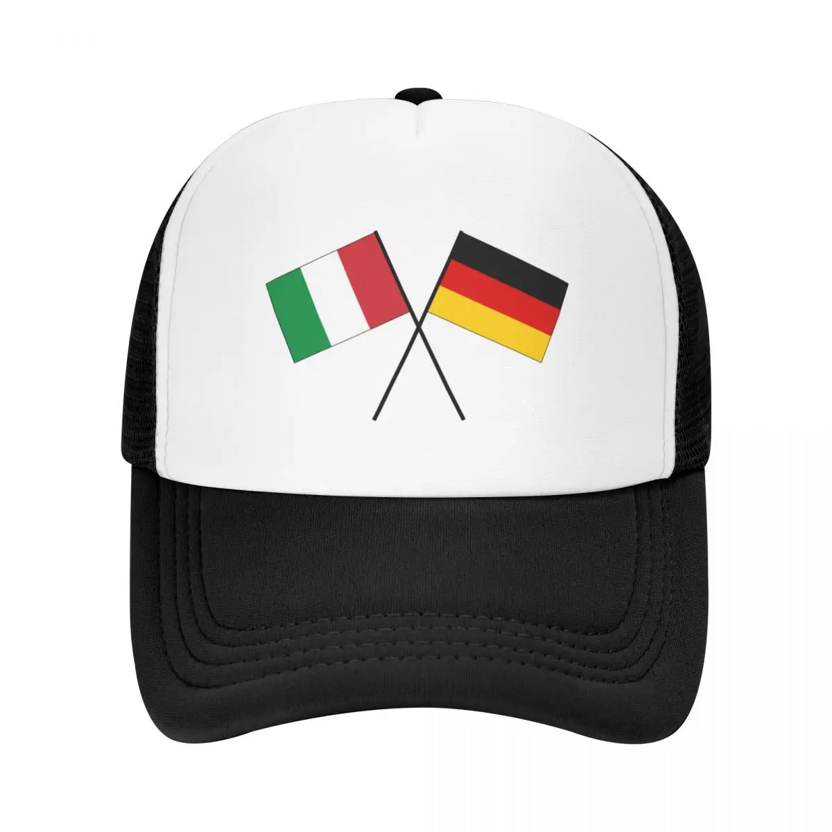 Italy Germany crossed banner flag Baseball Cap western Hat Designer Hat Snap Back Hat Thermal Visor Female Men's