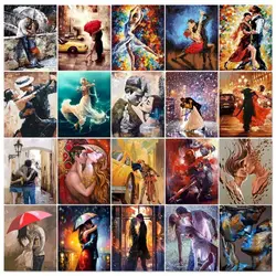 SDOYUNO Oil Painting By Numbers Dancers Man And Woman Picture Drawing Wall Decors Diy Gift For Adults On Canvas Classic Unique G