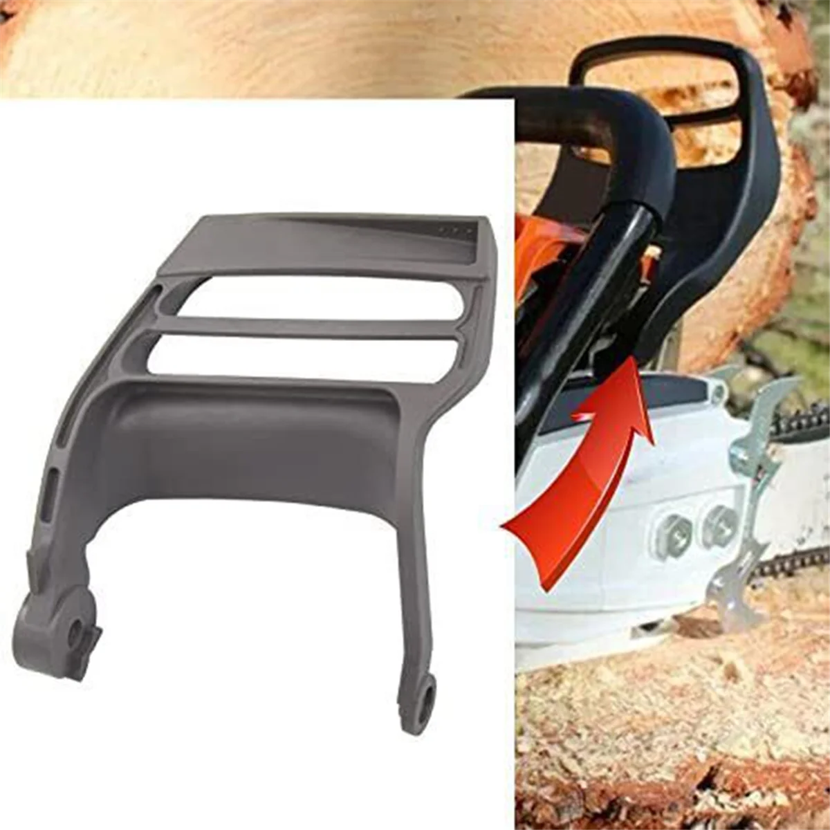 BAAQ 프론트 브레이크 핸들 가드 (357XP 357 359 EPA 340 345 346 350 351 353 체인톱 예비 부품 체인톱 용)