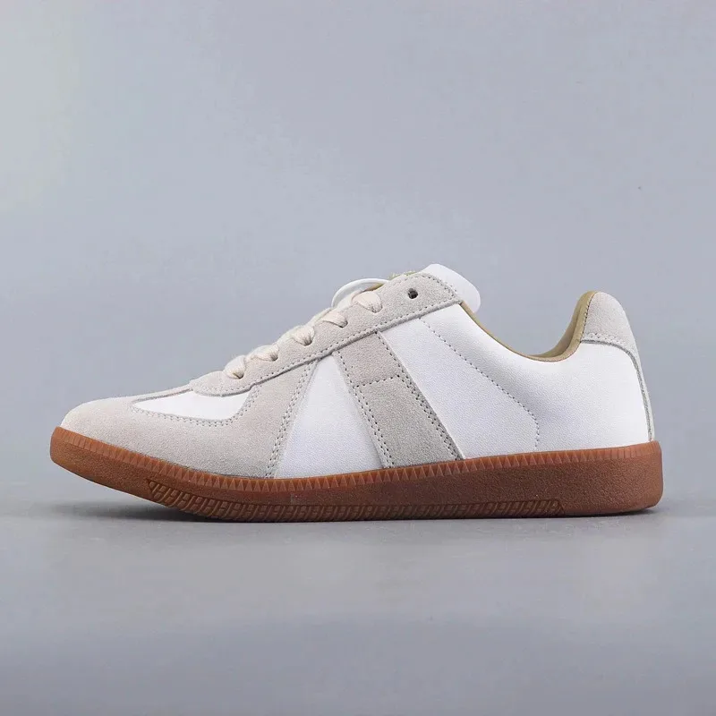 أحذية نسائية بيضاء صغيرة، أحذية تدريب ألمانية كلاسيكية كلاسيكية للربيع والخريف جديدة متعددة الاستخدامات برباط من الجلد الطبيعي، #5