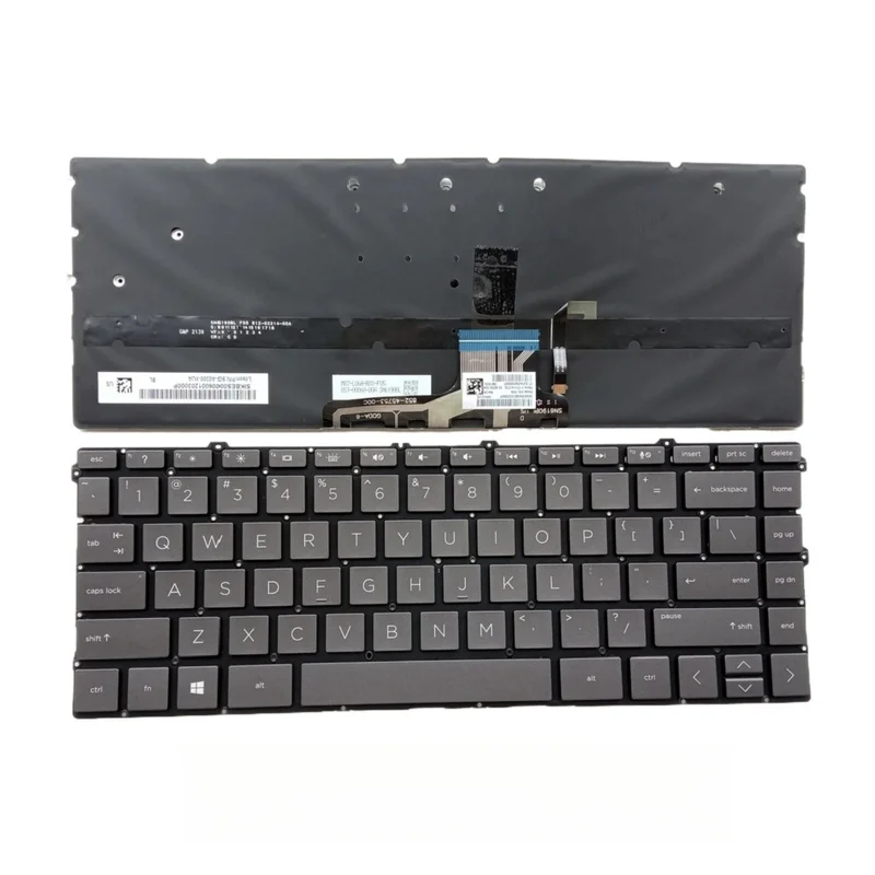 Replacement Backlit Laptop Keyboard US SP Layout For HP Spectre x360 13‑AW 13‑AW0003DX Notebook PC