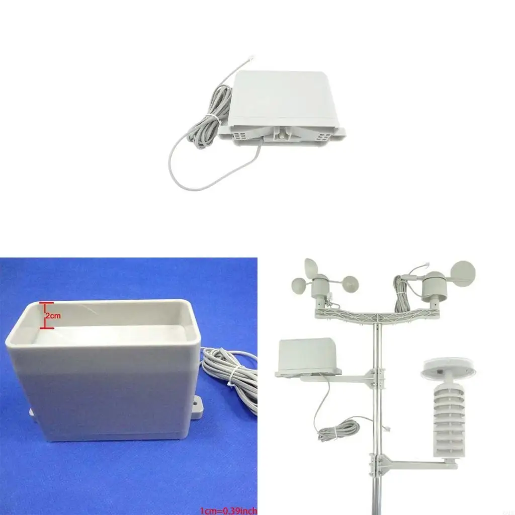 6XDF Rain Gauge Volume Meter Meteorological Test Equipment Accessory for Misol WH-SP-RG Wind Direction Meter