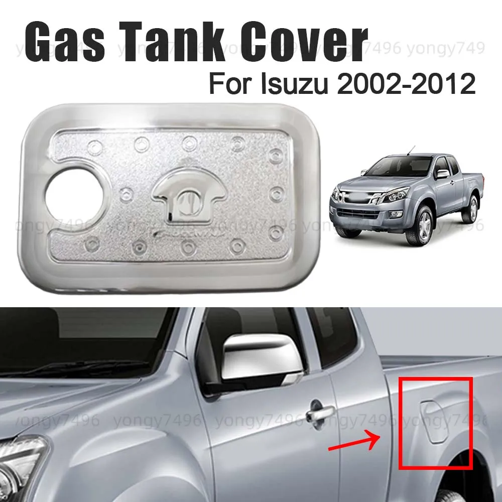 

Car Upgrade Gas Tank Cover For Isuzu 2002-2012 Cars Accessories Decoration Electroplating Fuel Tank Cap Styling Flip Cover