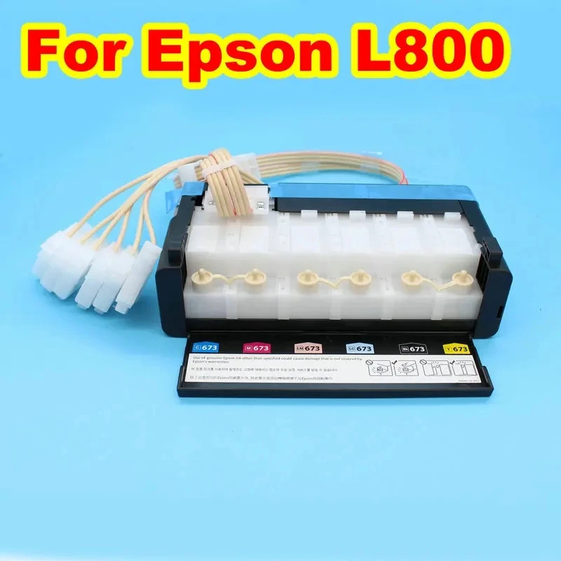 

Original Printer Ink Tank Ciss L800 L805 L1800 Supply System Ciss TANK SUPPLY INK For Epson with 6 Pcs Ink Damper L1800 Assembly