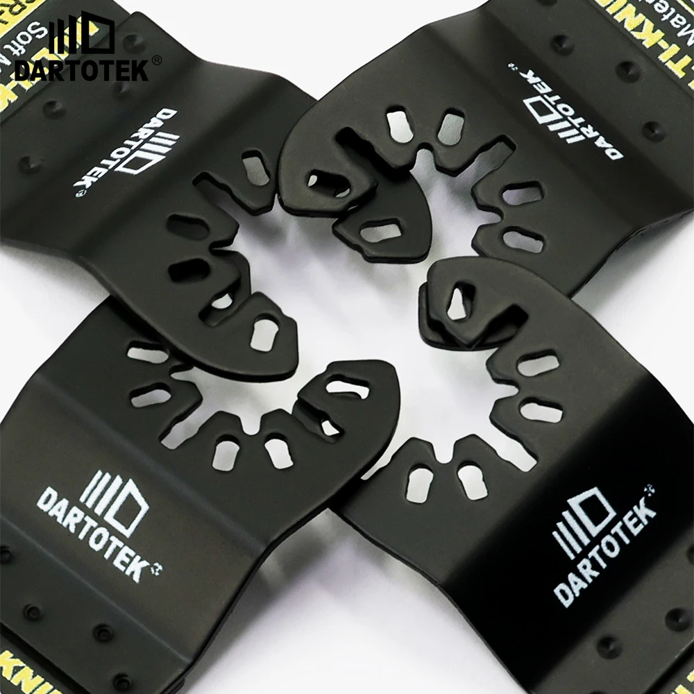DARTOTEK Oscillating Multi Tool Hook Knife Blade All-Purpose Multitool Saw Blade for Cutting Carpet Cardboard Roofing Shingles