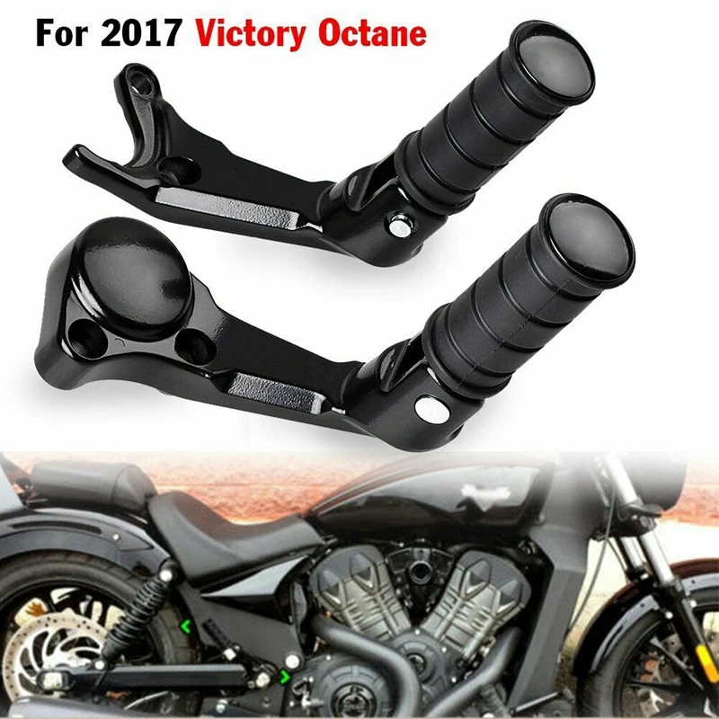 For 2017 Victory Octane Passenger Pegs Rear Footpeg Footrest Pedal Clamp Bracket