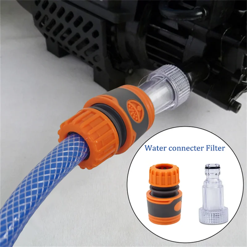 High Pressure Washer Water Filter Car Washer Adapter Automobile Washing Machine Water Connector Set Hose Pipe Fitting
