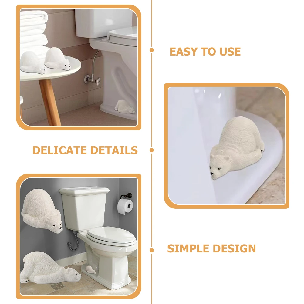 

Universal Toilet Bolt Caps Resin Push-On Covers Easy Install Sturdy Decorative Bowl Floor Cap for Most Toilets No