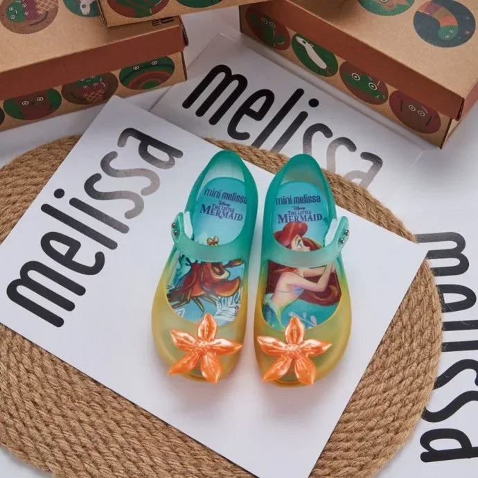 Disney Cartoon cartoon mermaid Girl Sandals girls Non-slip Beach Shoes Summer Sneakers