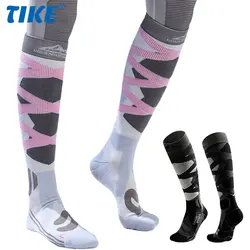1 Pair Winter Women Men Cotton Warm Ski Socks Sports Socks Snowboarding Cycling Adult Riding Thicker Thermal Socks Foot Support