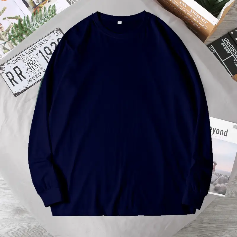 Big Sizes Men Clothes 12XL T Shirt Men Basic 100 Cotton Long Sleeve T-shirt Male Plus Large 10XL Oversized Simples Black Tshirt - Image 10