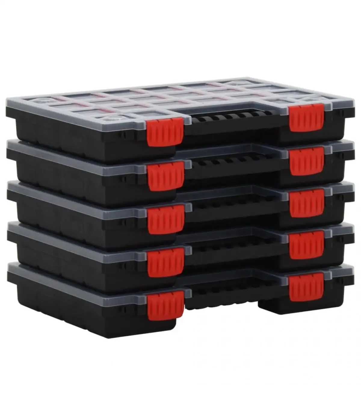 Tool boxes accessory boxes 5 PCs polypropylene 34,5x25x5 cm