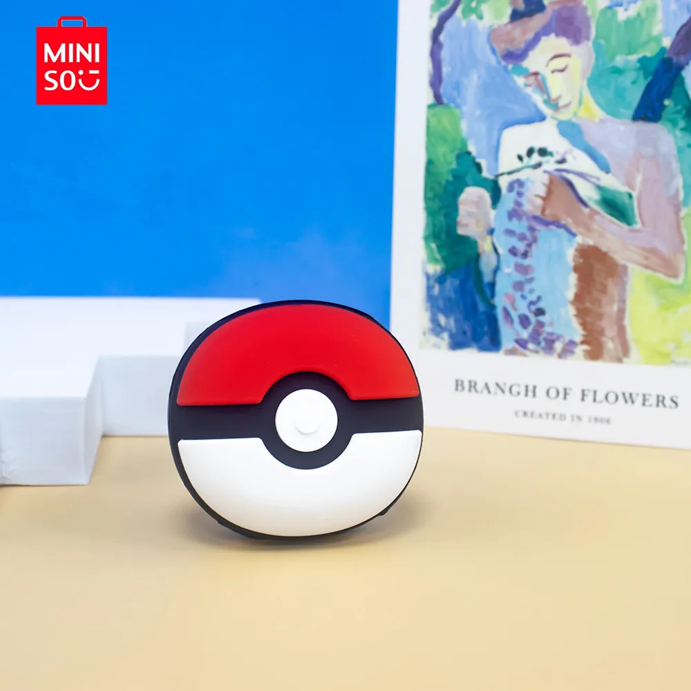 

MINISO Pokemon Poké Ball Earphone Case Cover For Samsung Galaxy Buds Live/Pro/2 Silicone Wireless Earbuds Protective Cover