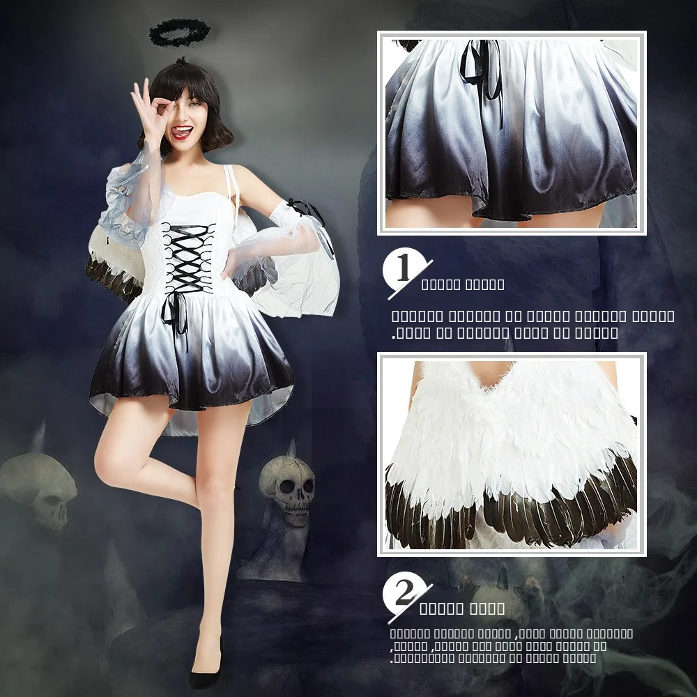 Disfraz de Bruja para loween, Pascua, Novia Vampiro, Traje de Bruja, Cseta de Manga Larga, Diseño de Temporada de Prima...