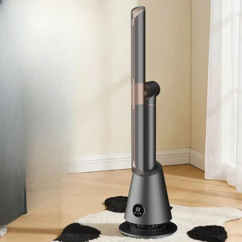 Bladeless electric fan Household ultra-quiet rotating fan Vertical floor fan