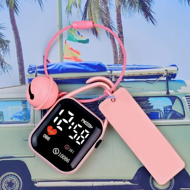 U2JC Keychain Watch For Backpacks And Keys Keyring Touch Digital Watch for Student