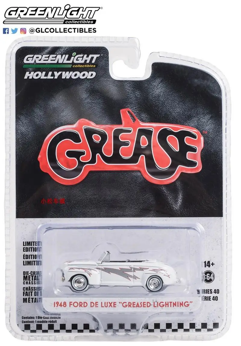 

GreenLight 1/64 1948 Ford De Luxe, трансформируемое освещение, коллекционное издание, металлическая литая под давлением модель гоночного автомобиля, детские игрушки, подарок