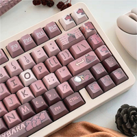 Kapibara's daily keycap, cherry PBT material, keycap set is suitable for keyboards such as HI75 61 84 96 98 99 104 F87
