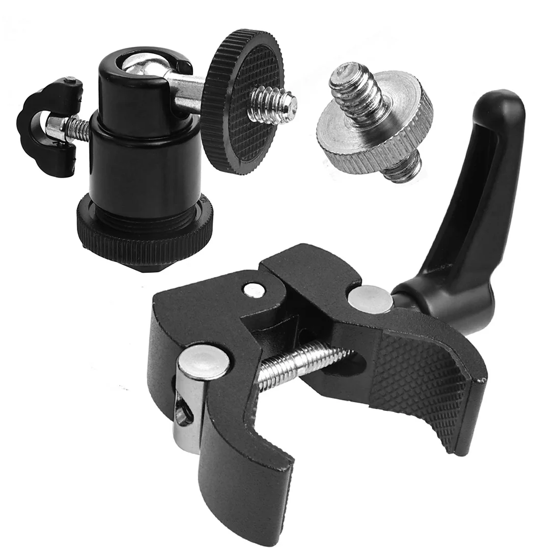 Super Clamp Mount Halter mit Stativ Kugelkopf Adapter für Gopro für Insta360 DSLR Monitor LED Blitzlicht Kamera Röhren halterung – Detail 7