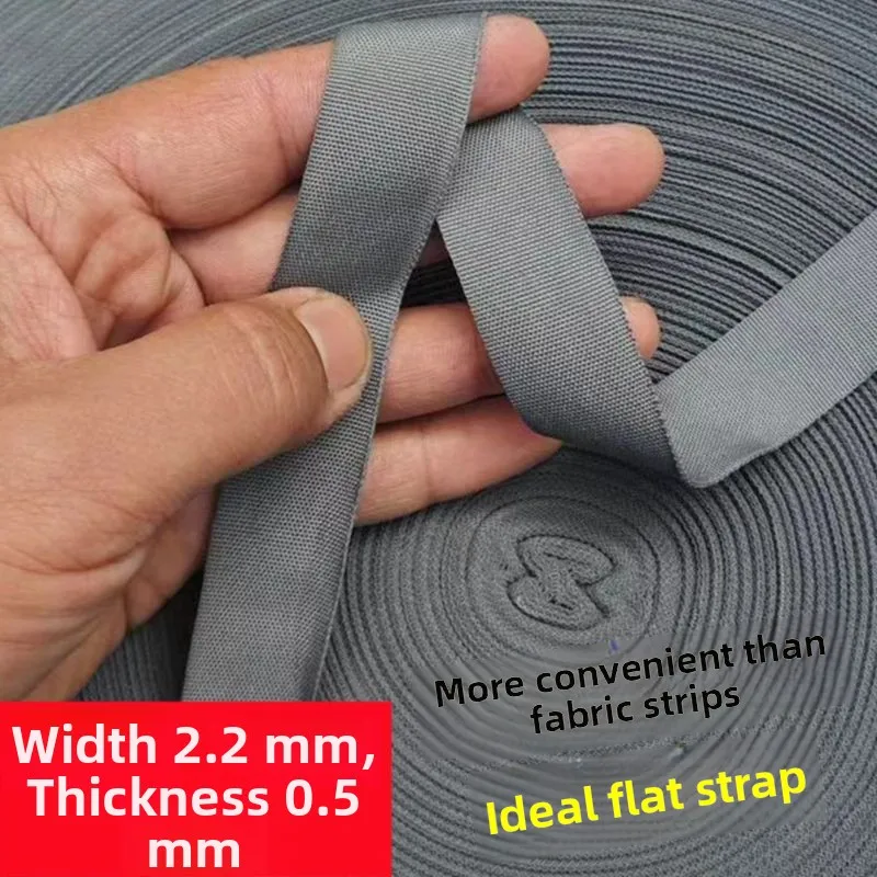 Nylon Fabric Strap Rope Clothing Binding Packing Tape Home Use Organizing Tool Flat Strap Twisted Weaving Packaging Buckle
