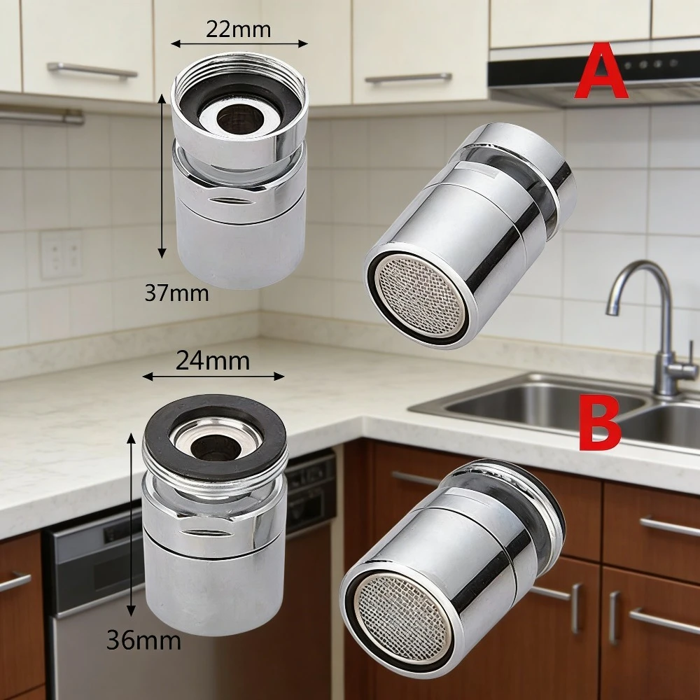 

Вращающийся на 360 градусов аэратор для смесителя, кухонная брызгозащищенная насадка для экономии воды, блистерная насадка для раковины