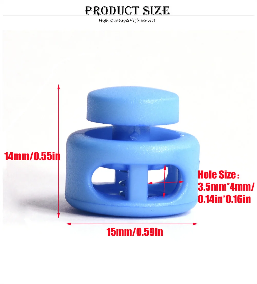 13 Stück/Packung, gemischte Farben, Kordelstopper, Clip-Stopper aus Kunststoff, schwarz, für Taschen/Kleidungsstücke, Größe: 15 mm x 14 mm – Detail 3