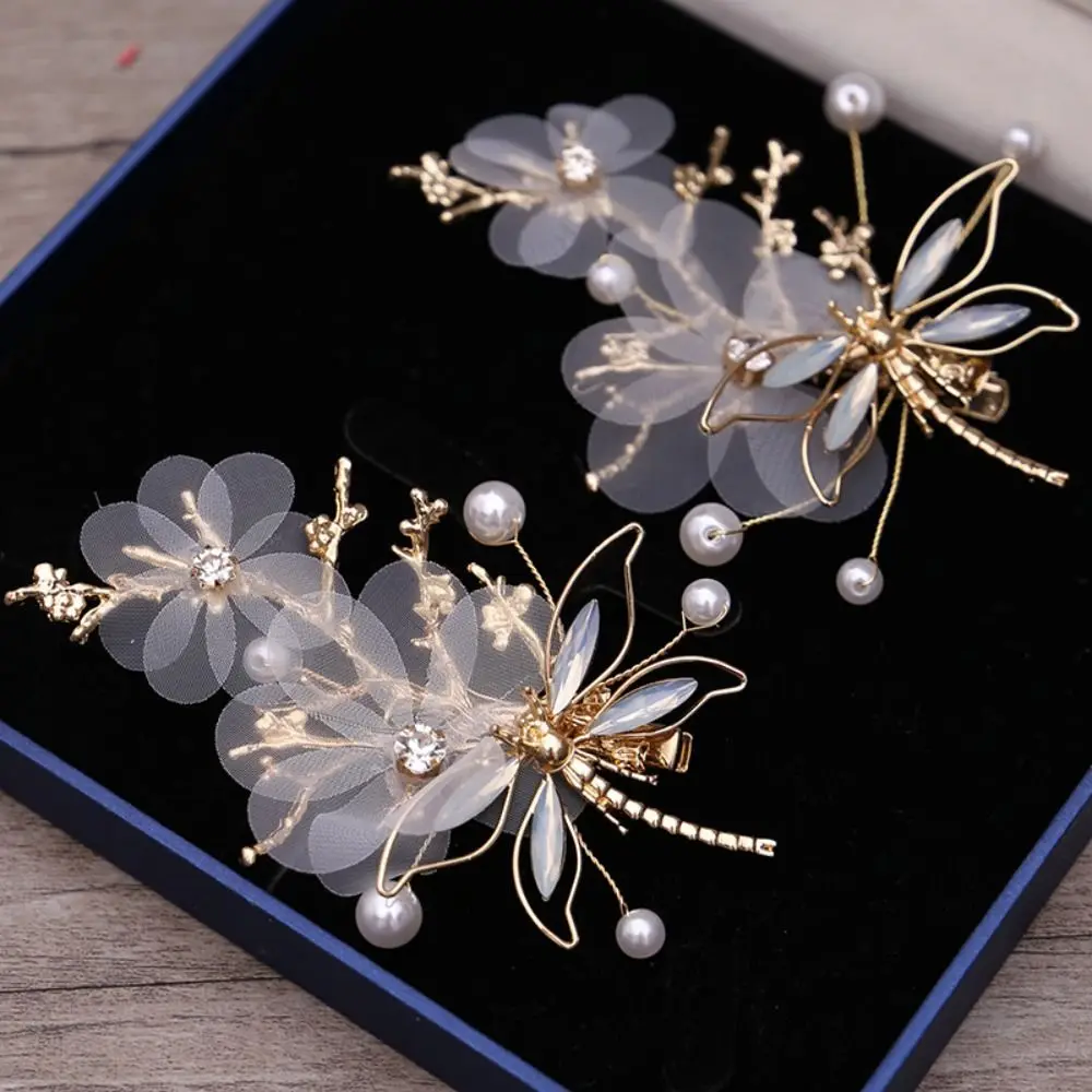 Charming Alloy Chinese Decorative Hair Clip Multicolor Chinese Style Ancient Hairpins Butterfly Shaped Tassel Headwear