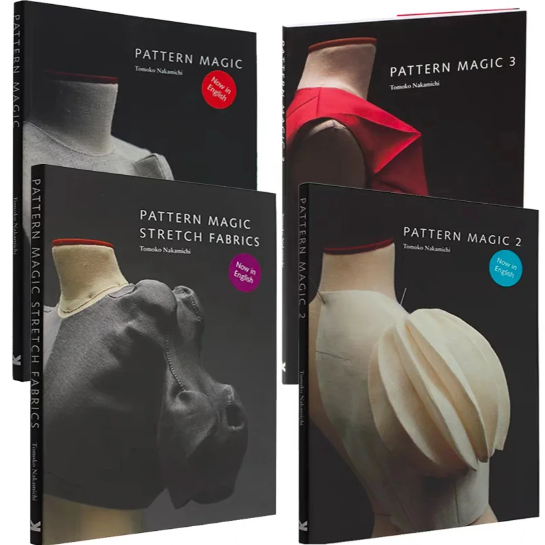 1 Book Tomoko Pattern Magic Book Volume 1/2/3/4 Stretch Fabrics Clothing Cutting Design Teaching Book