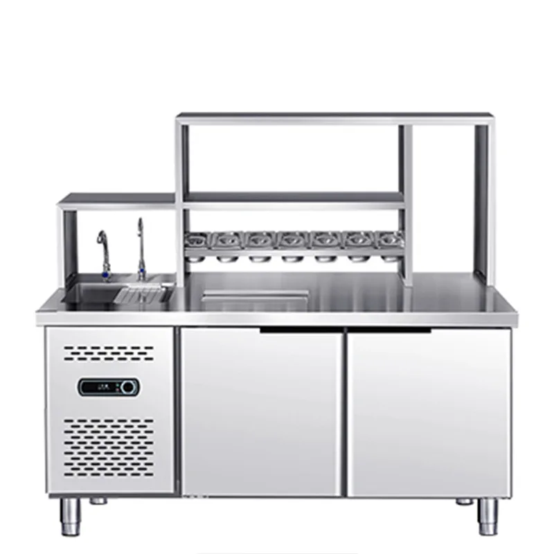 Full range of beverage equipment, commercial freezers, water bar tables, refrigerators