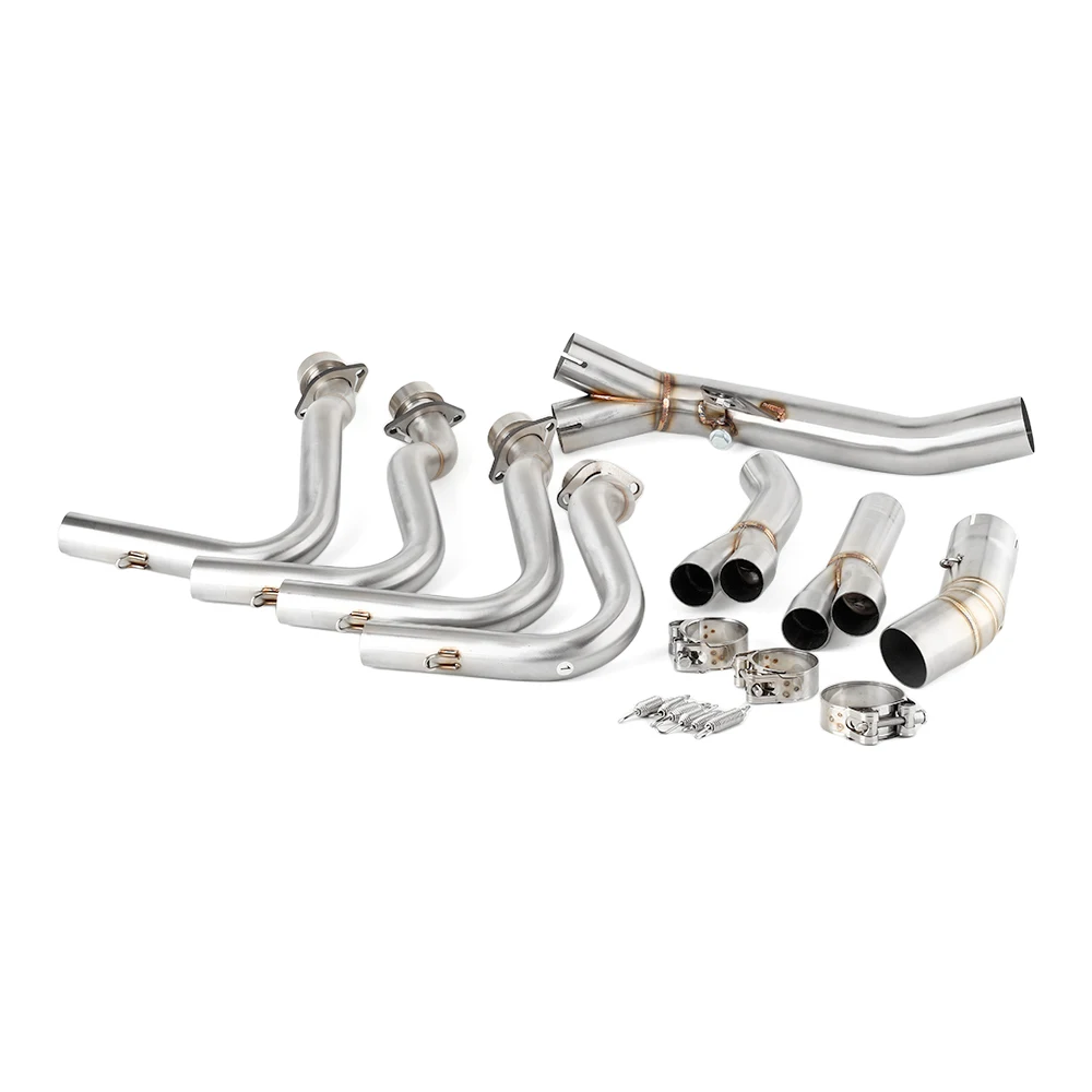 Motorcycle Exhaust Muffler Header Link Pipe Slip-on For Yamaha FZ8 2010-2016 Fazer 8 FZ8S FZ8N FZ8 N, S, Fazer Escape