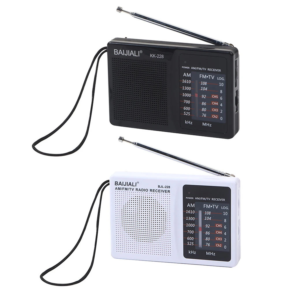 راديو محمول يعمل بالبطارية هوائي تليسكوبي للجيب لهدايا داخلية وخارجية لكبار السن