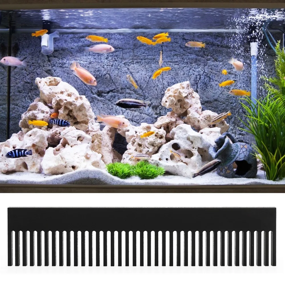 Acrylic Acrylic Flow Weir Comb Black Comb Aquarium Overflow Comb Overflow Prevention Weir Structure Fish Weir Comb Shrimp Tank
