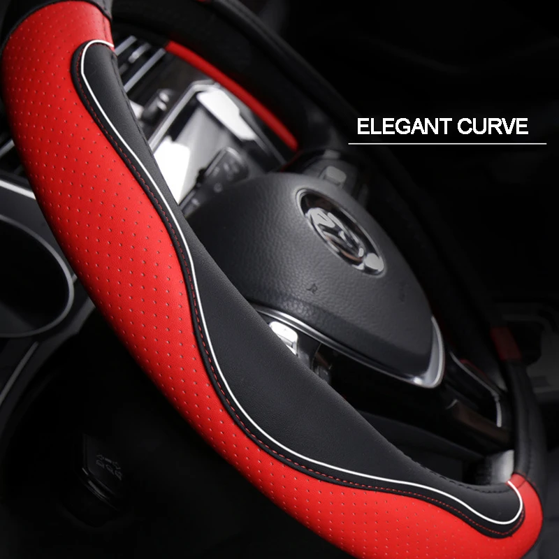 D Type Car Steering Wheel Cover Wrap For Chery OMODA C5 S5 2022 2023 2024 Auto Accessories Braid On Steering-Wheel Protector