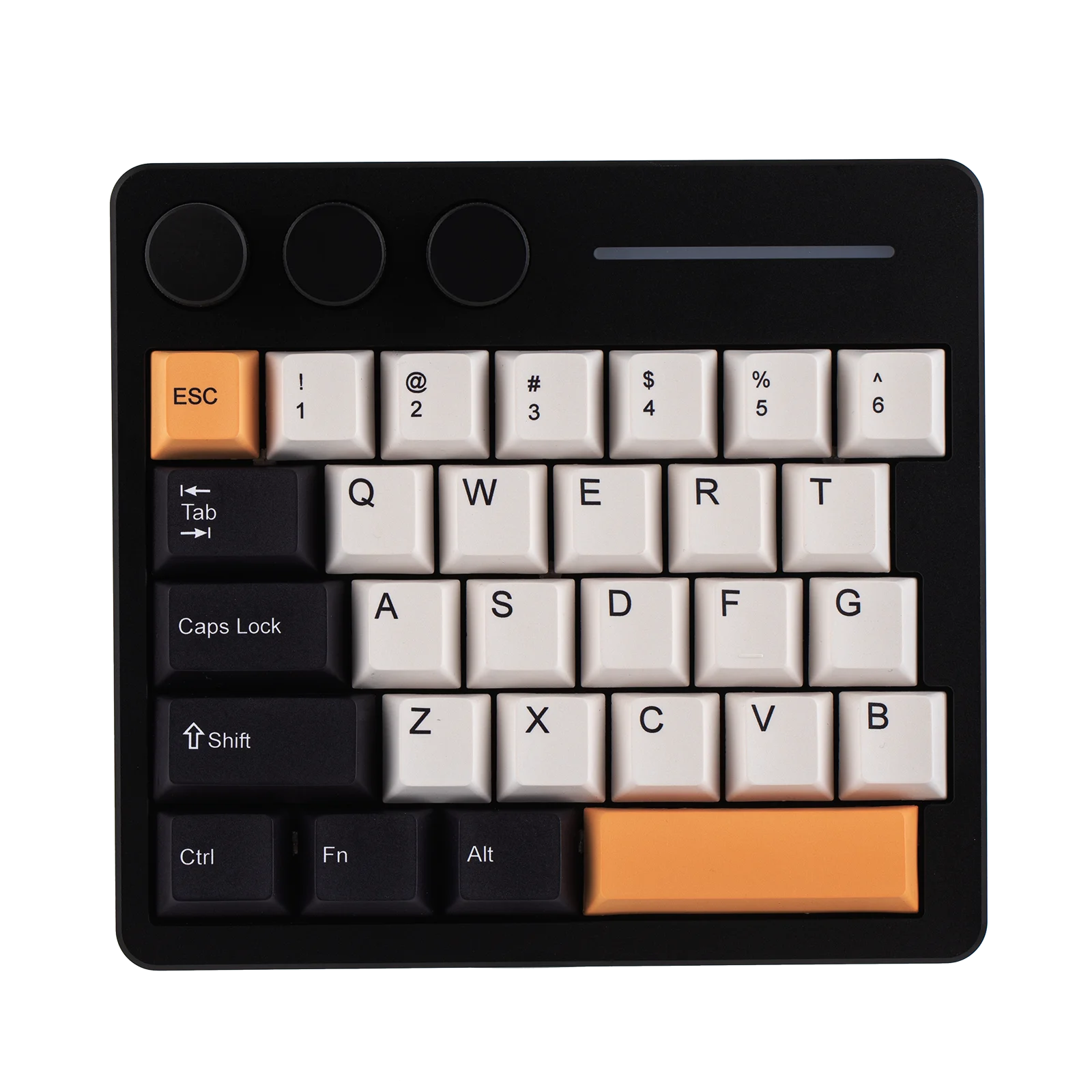 KiiBOOM Cybrix 29 29 Keys+3 Knobs Rapid Fast Wired Hall Effect Magnetic Gaming Keyboard CNC Aluminum & Acrylic 8Khz Polling Rate