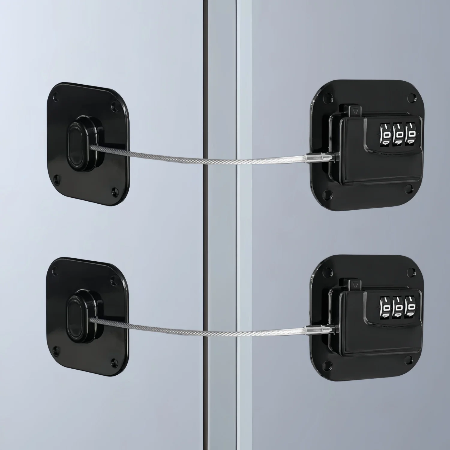 Serratura per Frigorifero, Set da 2 Serrature a Combinazione per Frigo, Facile...