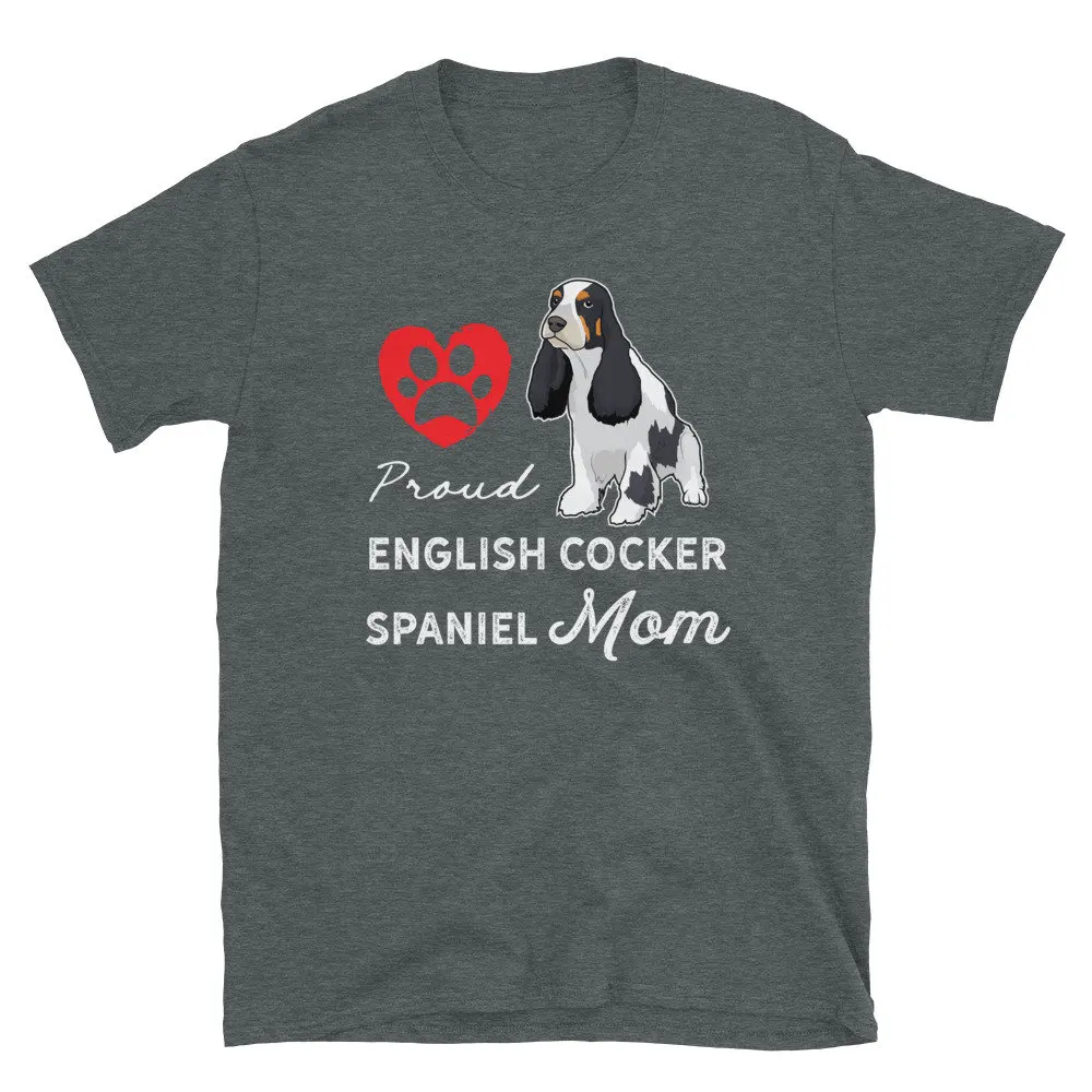 Proud English Cocker Spaniel Mom T Shirt Lover For Women Dog Cute Pet Owner Idea