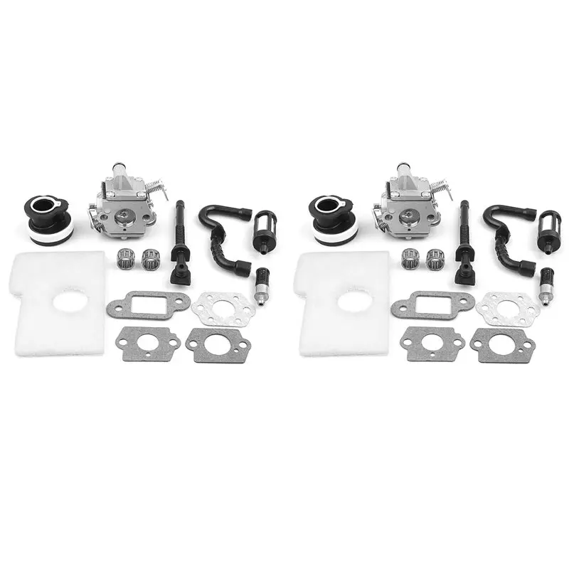 A84E-2X Carburetor Gasket Intake Manifold Bearing Fuel Hose Kit For STIHL MS180 MS170 MS 180 018 017