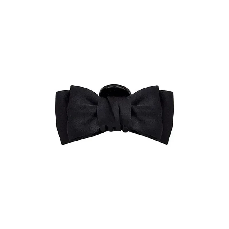 Black Bow Princess Small Hair Claw Clamp Head Grab Clip Women Girl Hair Side Clip Forehead Bangs Hair Clip Styling Headdress New