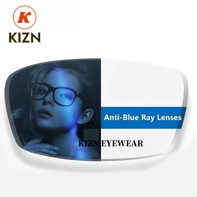 

KIZN 1.56/1.61/1.67/1.74 Anti-Blue Light Clarity High-Index UV400 Lens HMC Anti-Reflective&Scratch-Resistant Coating Resin