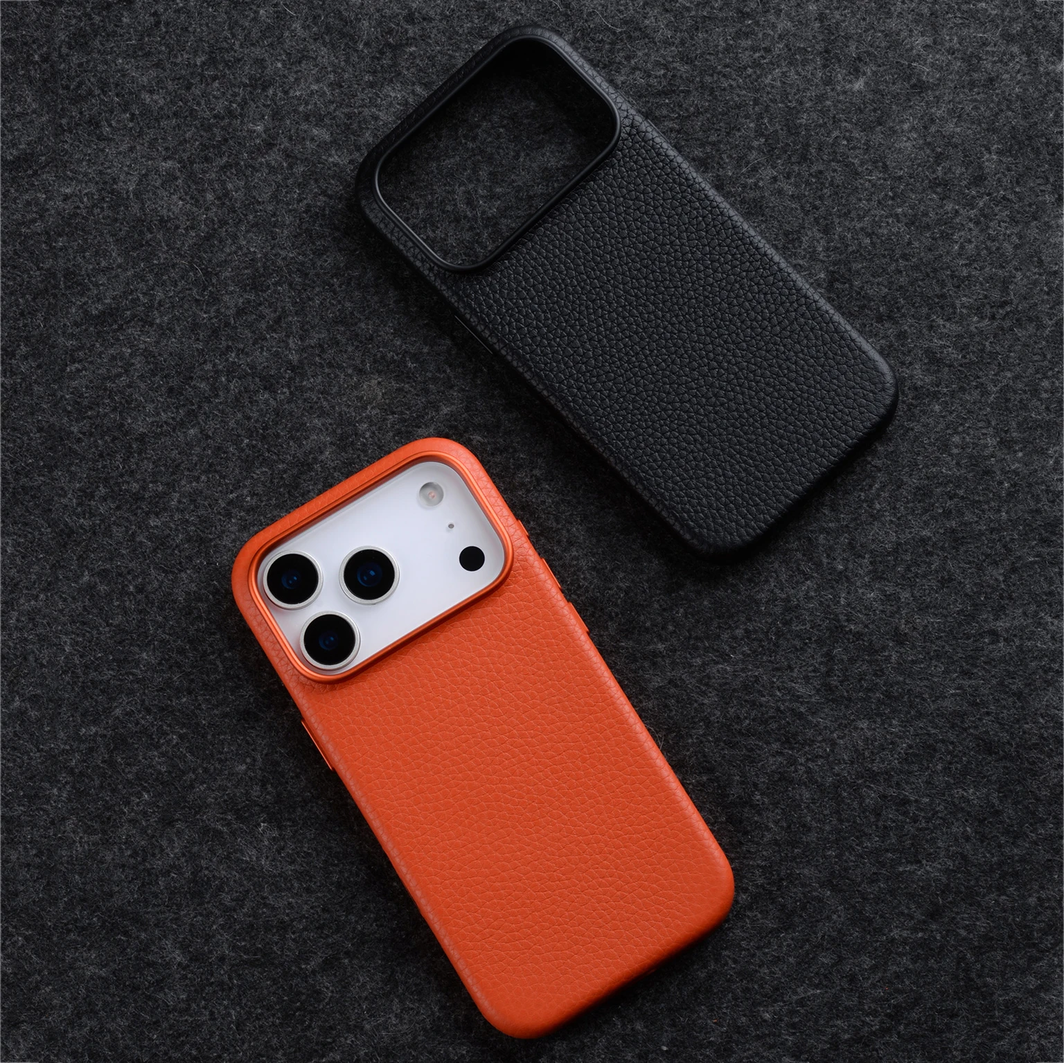 Capa de couro genuíno italiano para iphone 17 pro max 17pro com botão de câmera capa protetora magnética de carregamento magsafe