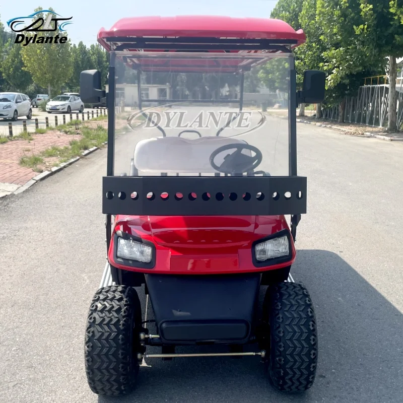 Popular USA 4+2 Seater 72V Outdoor Hunting Electric Golf Cart for Shooting Range and Golf Course