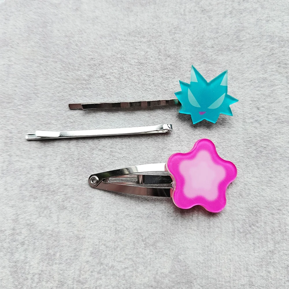 Anime Alien Stage Cosplay Ivan R6 Hairclip Cute Kawaii Prop Headwear Pink Flower Till Hairclip Halloween Carnival Man Gifts