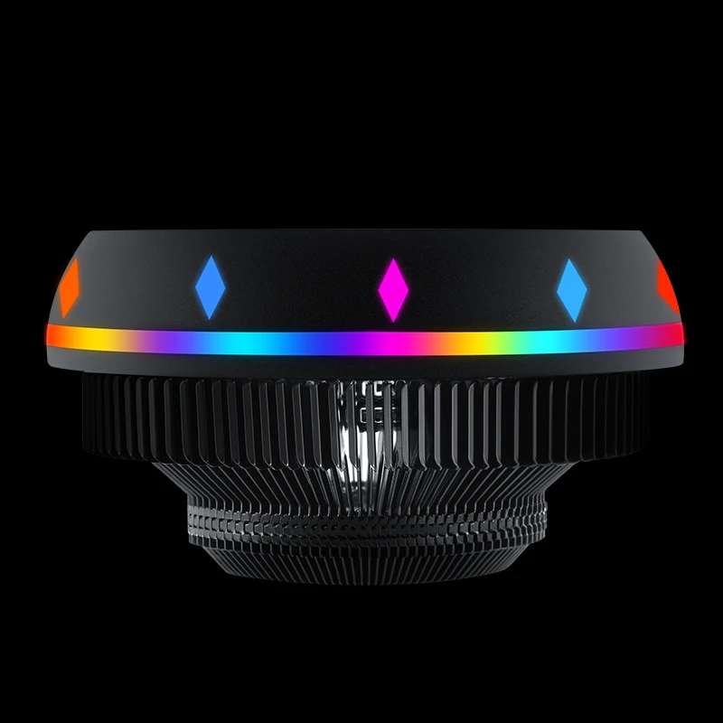 Universal CPU Fan UFO-type Radiator Desktop Computer Radiator 5 Color LED Light-emitting Mute Great Cooler Heat Sink Fan Parts