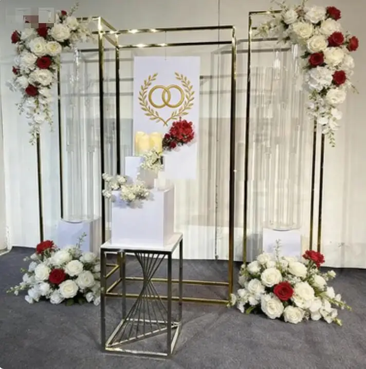 

Набор из 3 предметов, колонные ножки из нержавеющей стали для цветочных воздушных шаров, арки, свадьбы, дня рождения, сценического фона, выставки